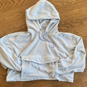 Light Blue Hooded Sweatshirt